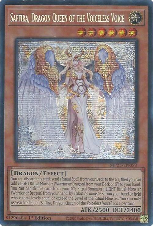 Saffira, Dragon Queen of the Voiceless Voice Card Front