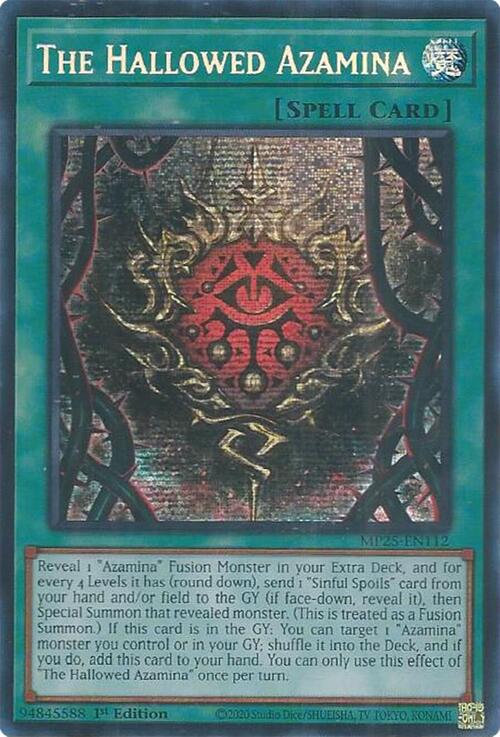 The Hallowed Azamina Card Front