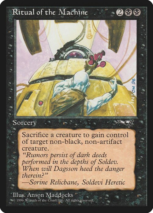 Ritual of the Machine Card Front