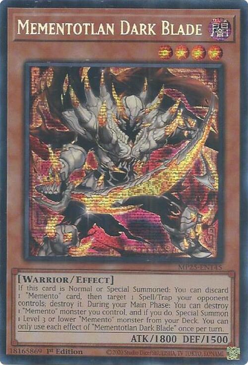 Mementotlan Dark Blade Card Front