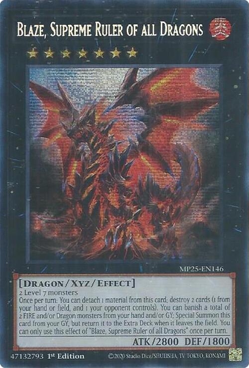 Blaze, Supreme Ruler of all Dragons Card Front