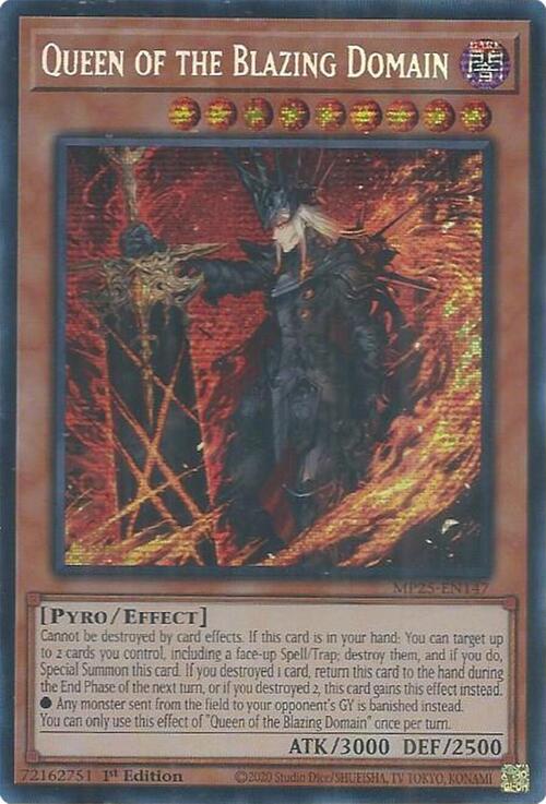 Queen of the Blazing Domain Card Front