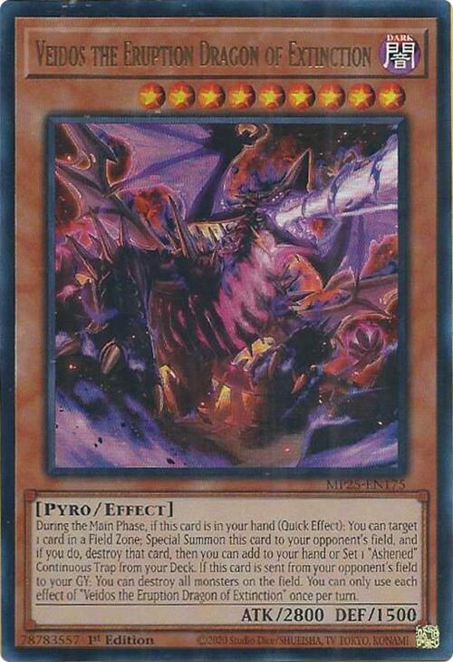 Veidos the Eruption Dragon of Extinction Card Front
