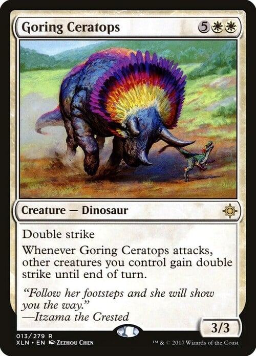 Triceratopo da Incornata Card Front
