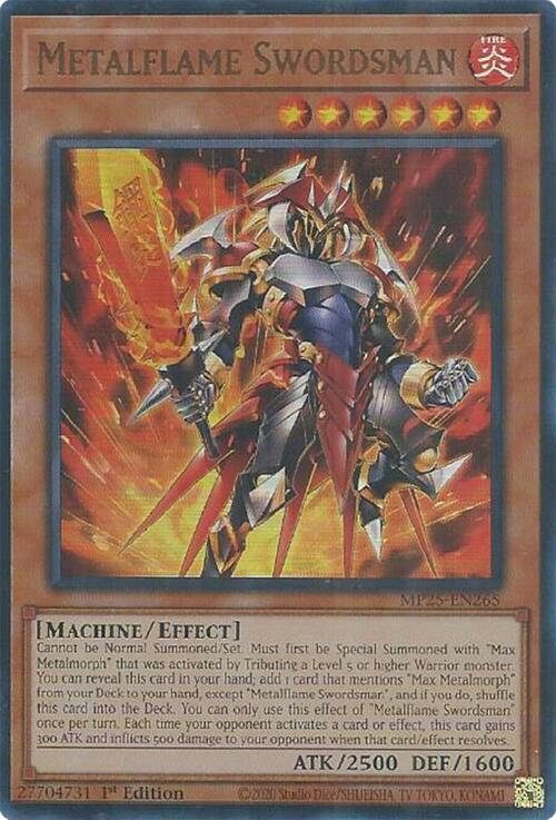 Metalflame Swordsman Card Front