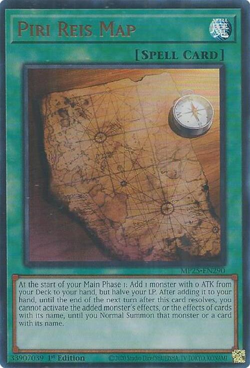 Mappa di Piri Reis Card Front
