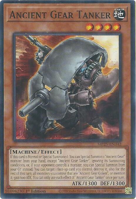 Tanquista de Mecanismo Antiguo Frente