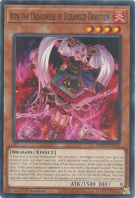 Aiza the Dragoness of Deranged Devotion Card Front