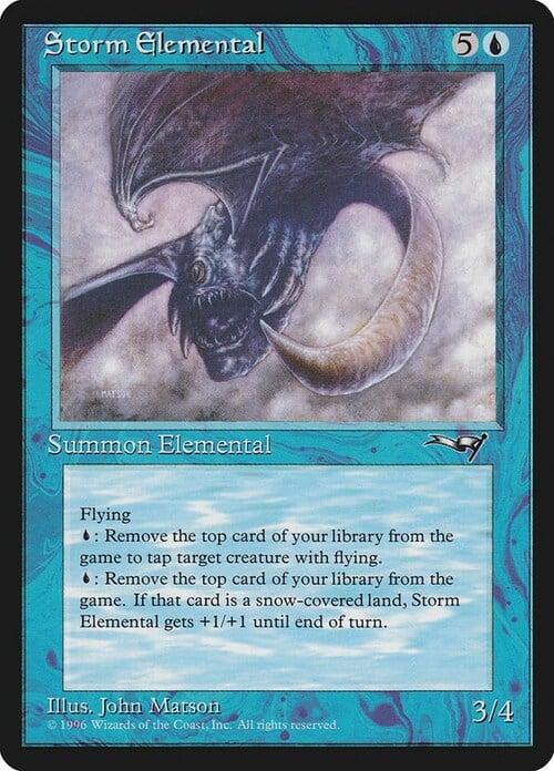 Storm Elemental Card Front