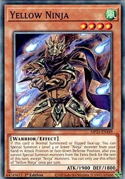 Ninja Giallo Card Front