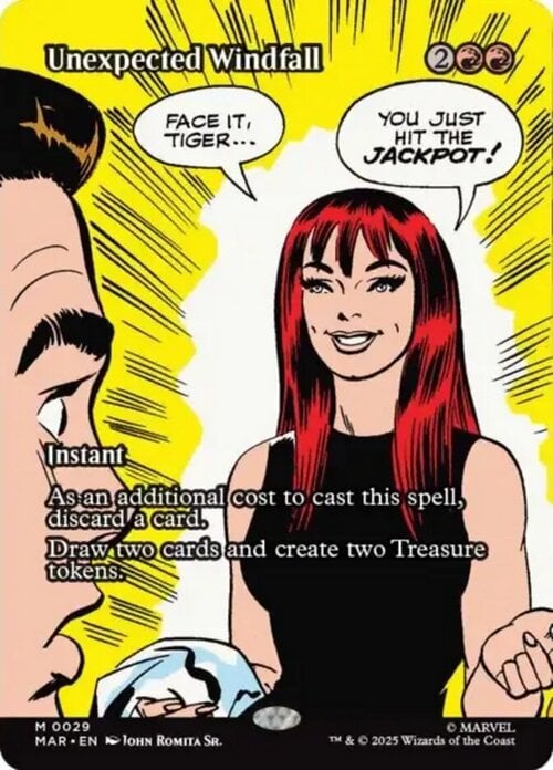 Unexpected Windfall Card Front