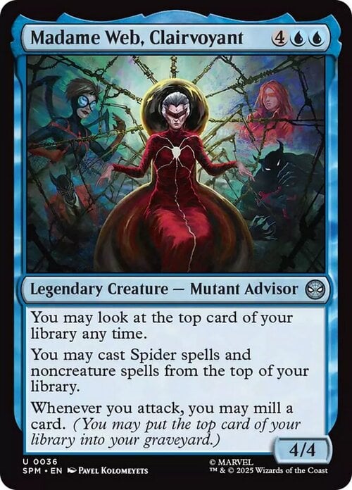 Madame Web, Clairvoyant Card Front
