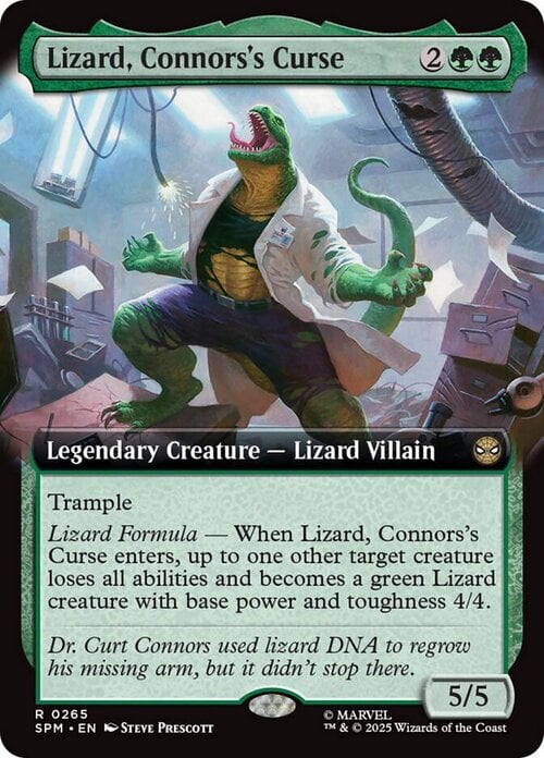 Lizard, Connors's Curse Card Front