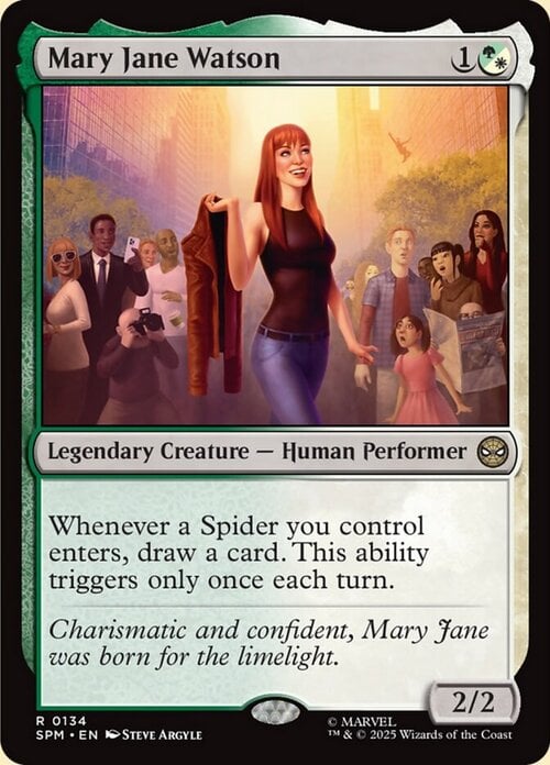 Mary Jane Watson Card Front