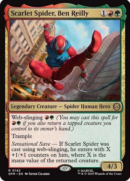 Scarlet Spider, Ben Reilly Card Front