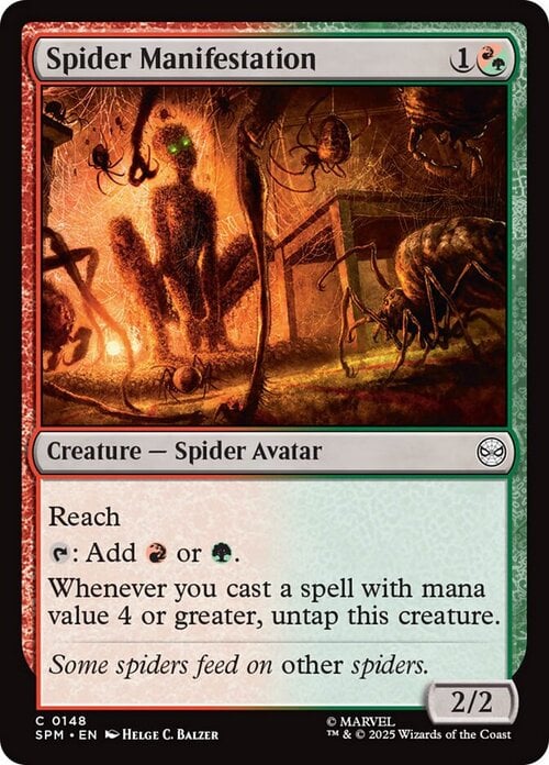 Spider Manifestation Card Front