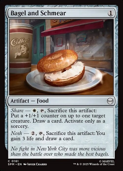 Bagel and Schmear Card Front