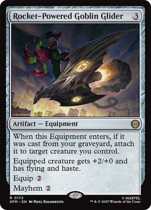 Rocket-Powered Goblin Glider Card Front
