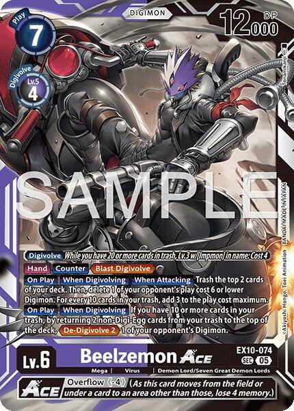 Beelzemon ACE Card Front