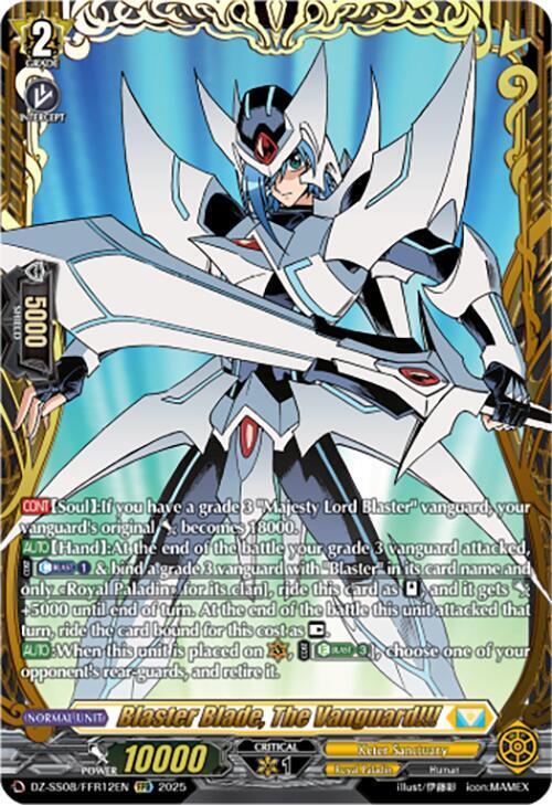Blaster Blade, The Vanguard!!! Card Front