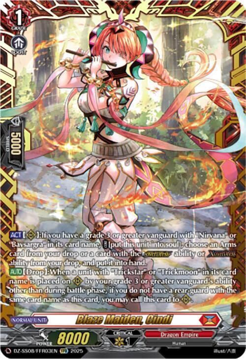 Blaze Maiden, Cindi Card Front