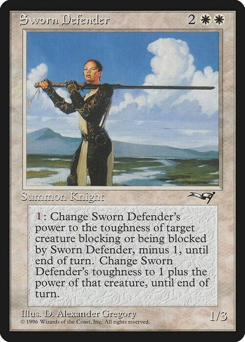 Sworn Defender Card Front