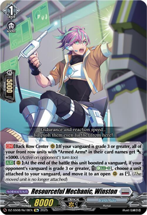 Resourceful Mechanic, Winston Frente