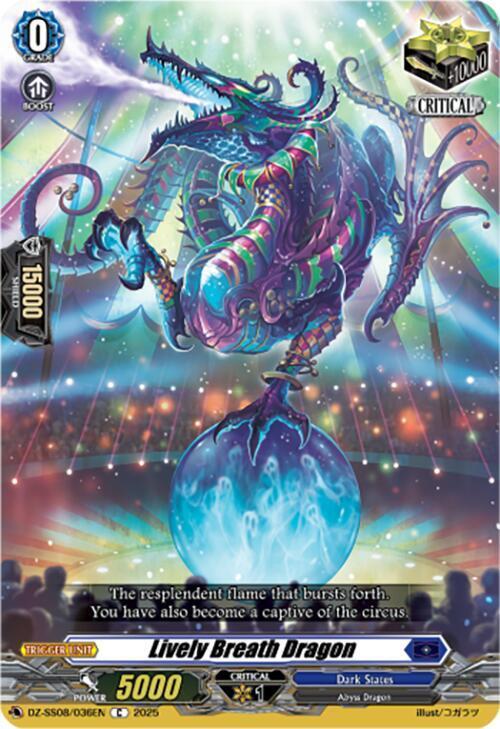 Lively Breath Dragon [D Format] Card Front