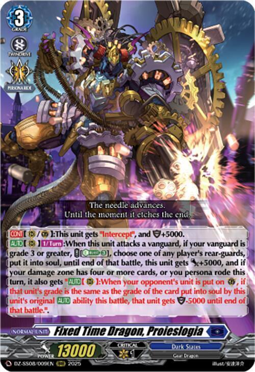 Fixed Time Dragon, Proieslogia Card Front