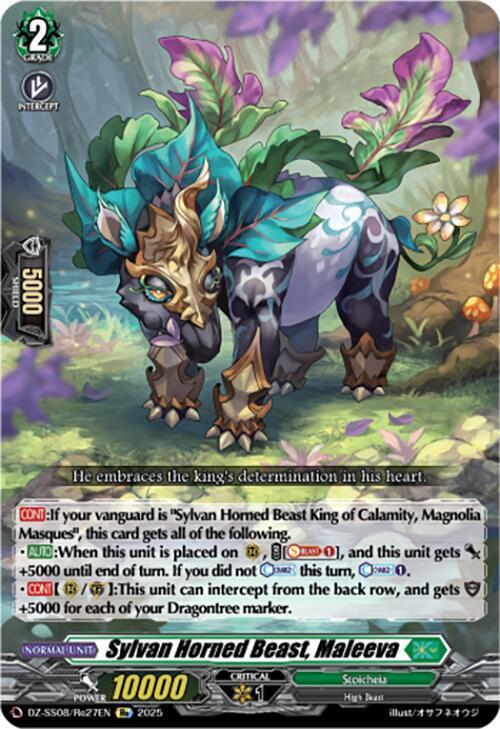 Sylvan Horned Beast, Maleeva Card Front