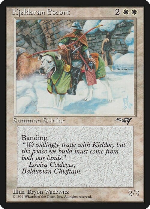 Scorta di Kjeldor Card Front