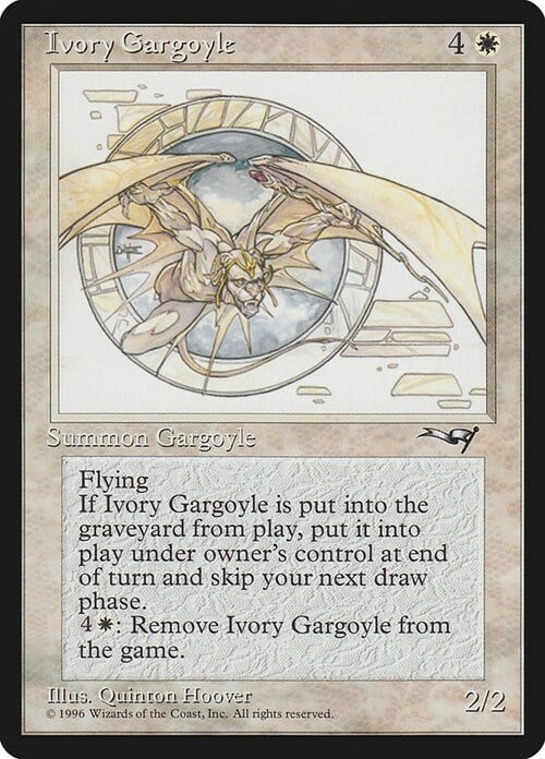 Ivory Gargoyle Card Front