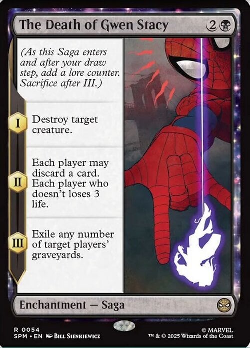 The Death of Gwen Stacy Card Front