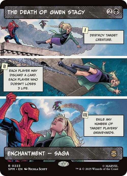 The Death of Gwen Stacy Card Front