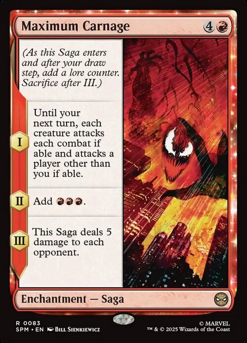 Maximum Carnage Card Front