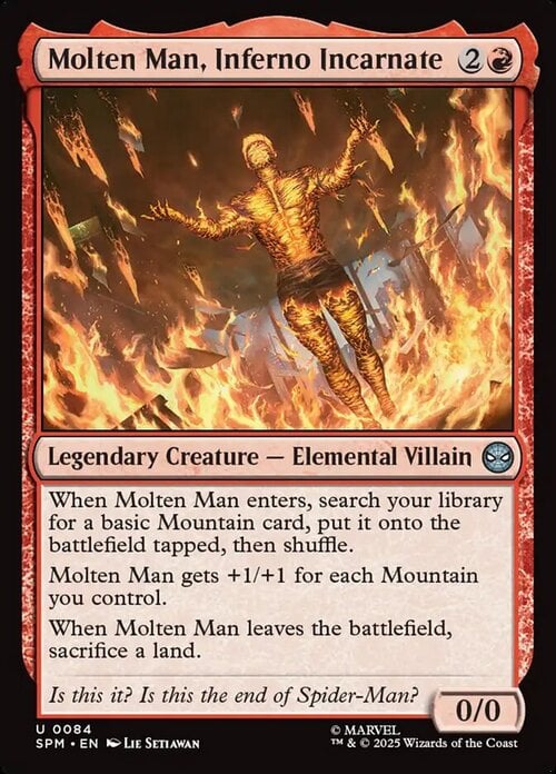 Molten Man, Inferno Incarnate Card Front