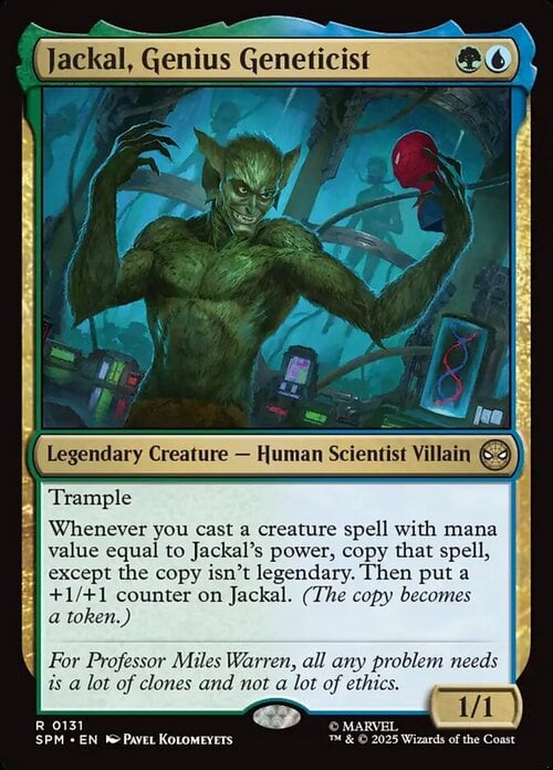 Jackal, Genius Geneticist Card Front