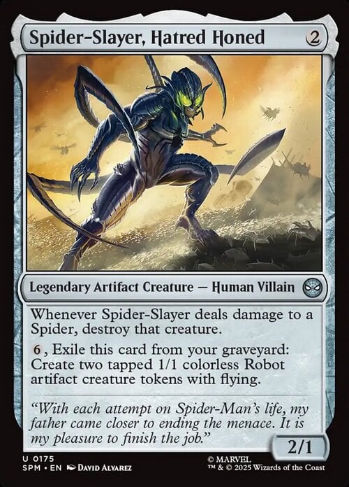 Spider-Slayer, Hatred Honed Card Front
