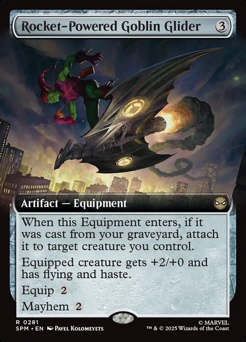 Rocket-Powered Goblin Glider Card Front