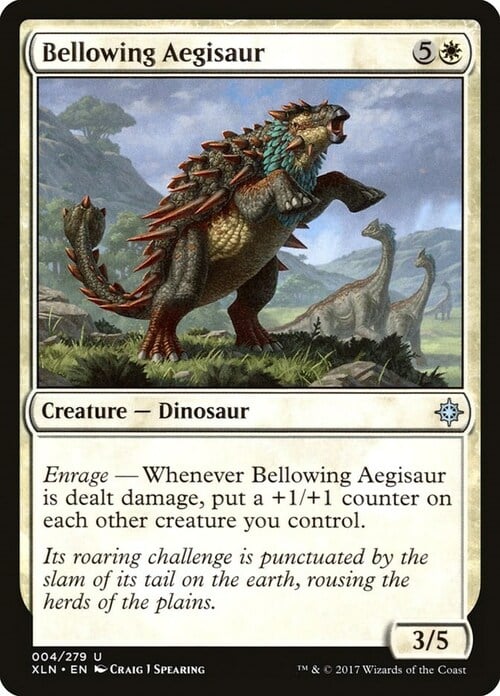 Bellowing Aegisaur Card Front