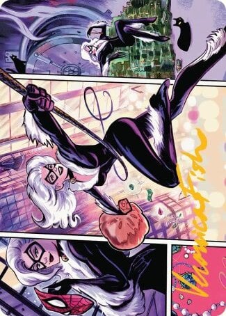 Art Series: Black Cat, Cunning Thief Card Front