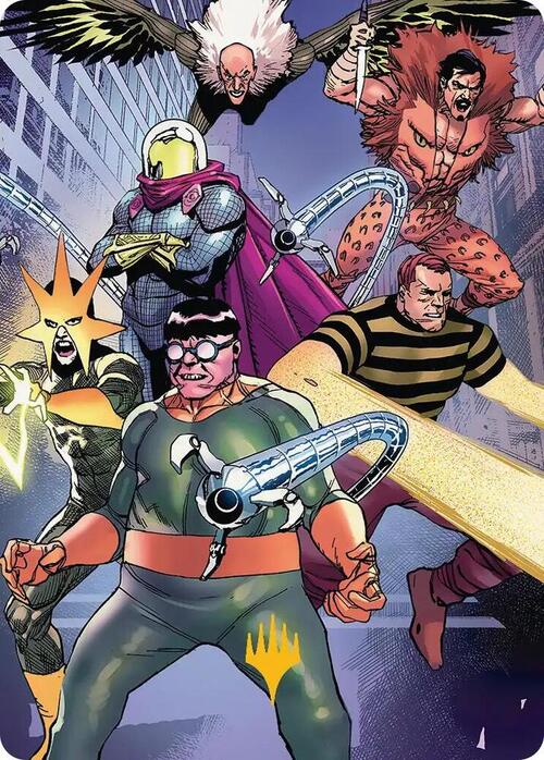 Art Series: Behold the Sinister Six! Card Front