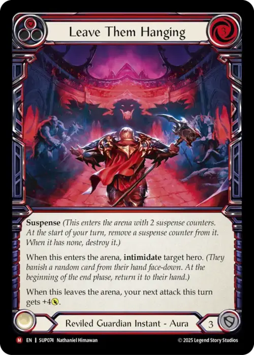 Leave Them Hanging Card Front