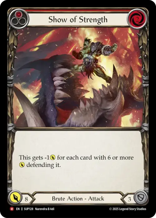 Show of Strength Card Front