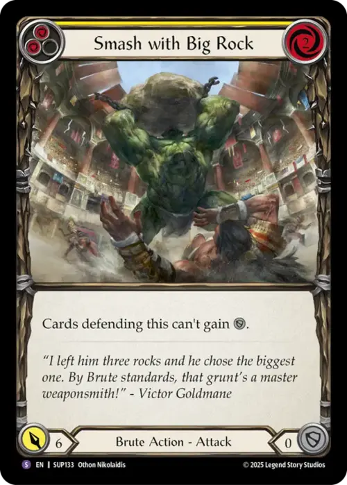 Smash with Big Rock Card Front