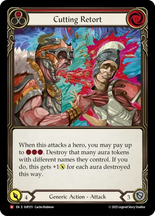 Cutting Retort Card Front