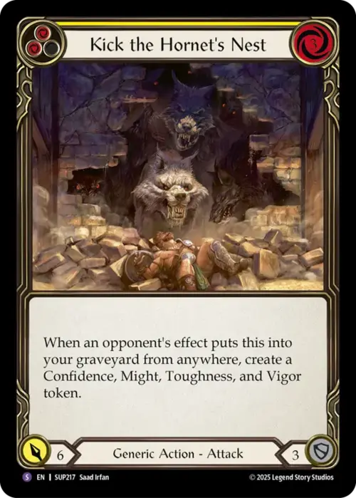 Kick the Hornet's Nest Card Front