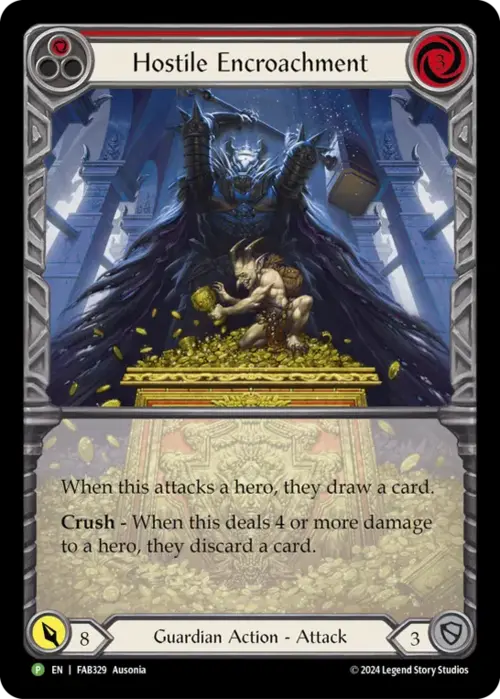 Hostile Encroachment Card Front