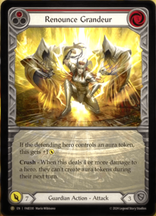 Renounce Grandeur Card Front