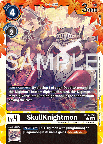 SkullKnightmon Card Front